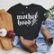 Checkered Motherhood Lightning T-Shirt, Black and White Retro Tee for Strong Mothers